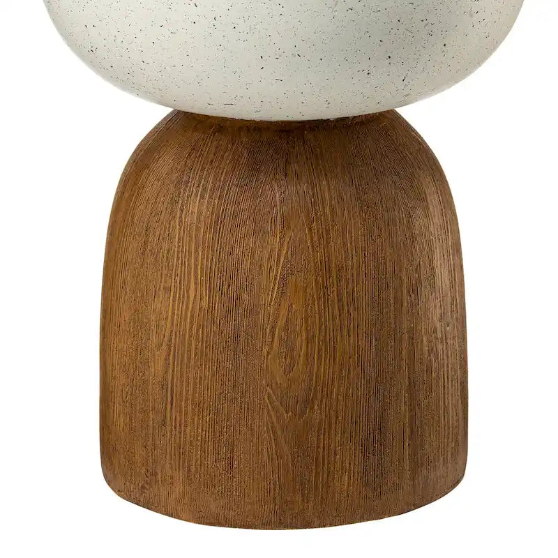 Glitzhome 17.75H MGO Geometric Faux Terrazzo and Garden Stool