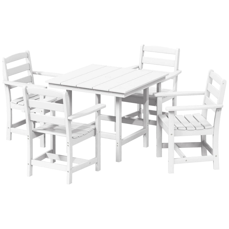 Polytrends Shoreside 5-Piece Arm Chair Dining Set