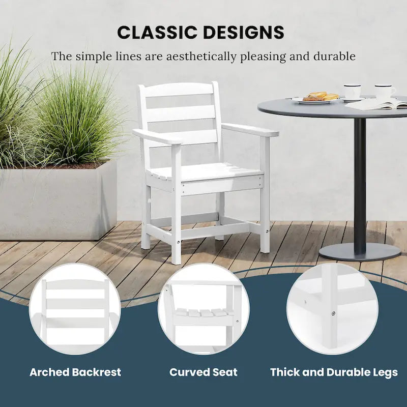 Polytrends Shoreside 5-Piece Arm Chair Dining Set