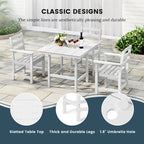 Polytrends Shoreside 5-Piece Arm Chair Dining Set