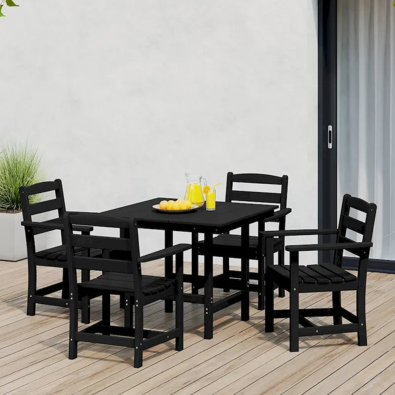 Polytrends Shoreside 5-Piece Arm Chair Dining Set