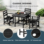 Polytrends Shoreside 5-Piece Arm Chair Dining Set