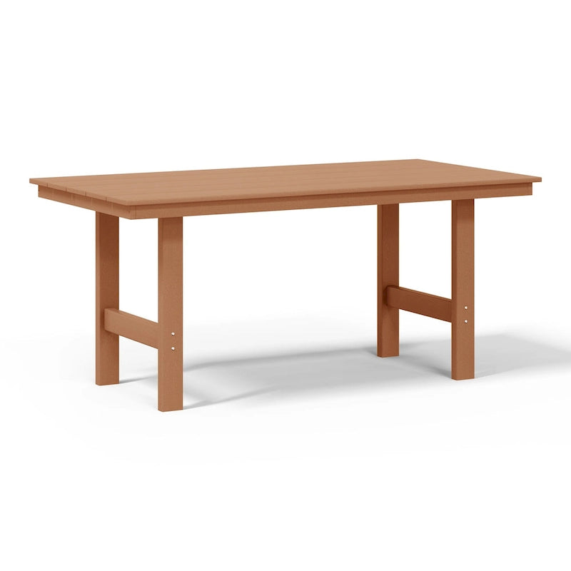 Polytrends Shoreside 6-Piece Side Chair Dining Set With Bench