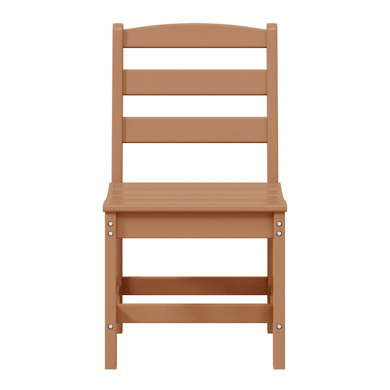 Polytrends Shoreside 6-Piece Side Chair Dining Set With Bench