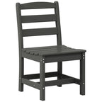 Polytrends Shoreside Outdoor Patio Armless Dining Side Chair