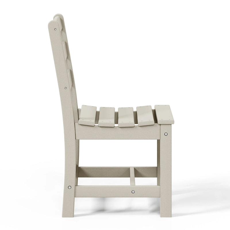 Polytrends Shoreside Outdoor Patio Armless Dining Side Chair