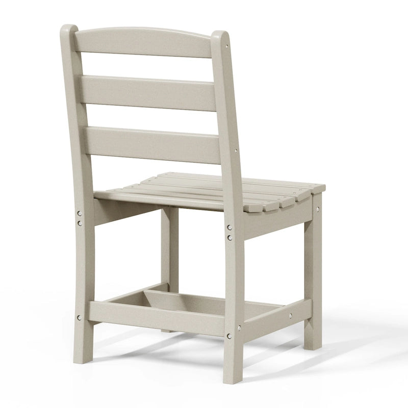 Polytrends Shoreside Outdoor Patio Armless Dining Side Chair