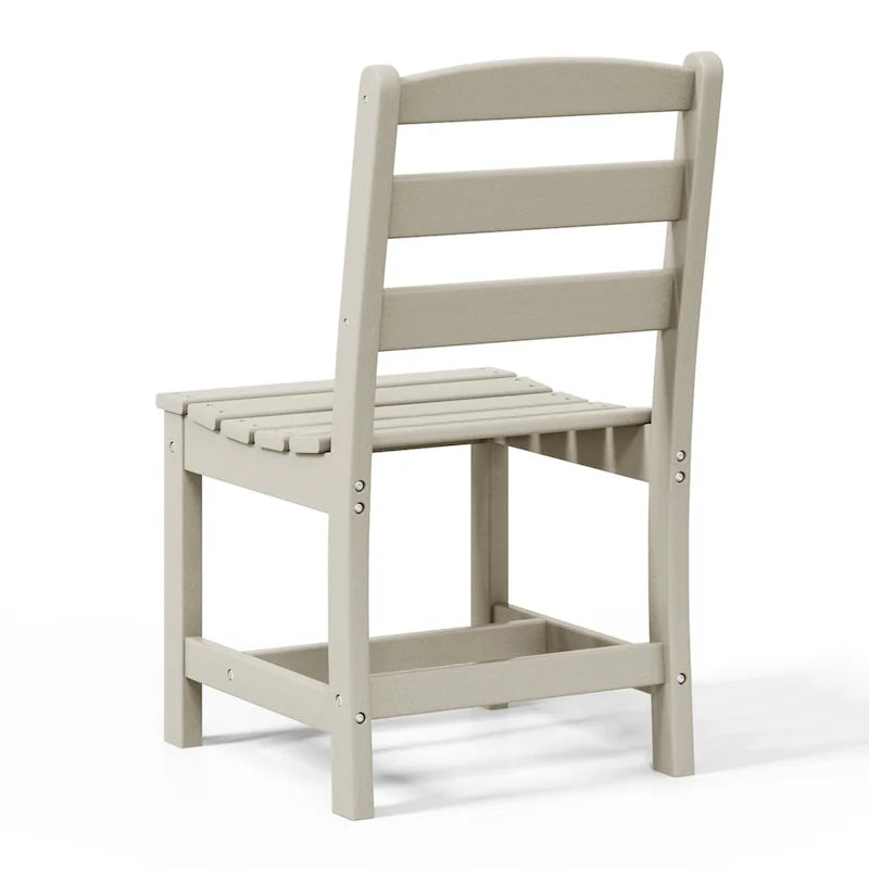 Polytrends Shoreside Outdoor Patio Armless Dining Side Chair