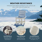 Polytrends Shoreside Outdoor Patio Armless Dining Side Chair