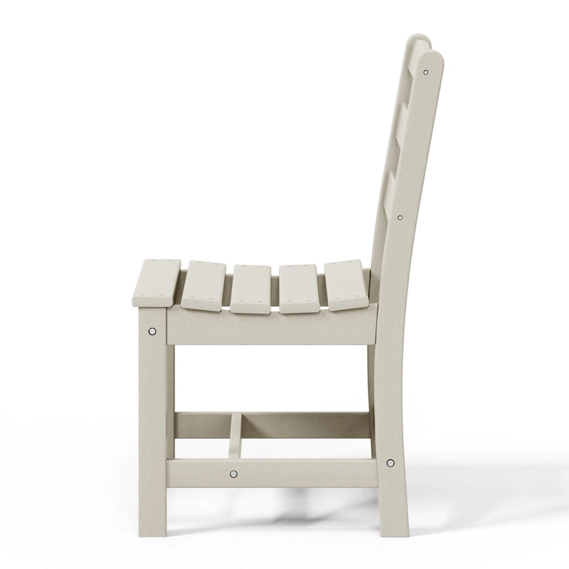 Polytrends Shoreside Outdoor Patio Armless Dining Side Chair