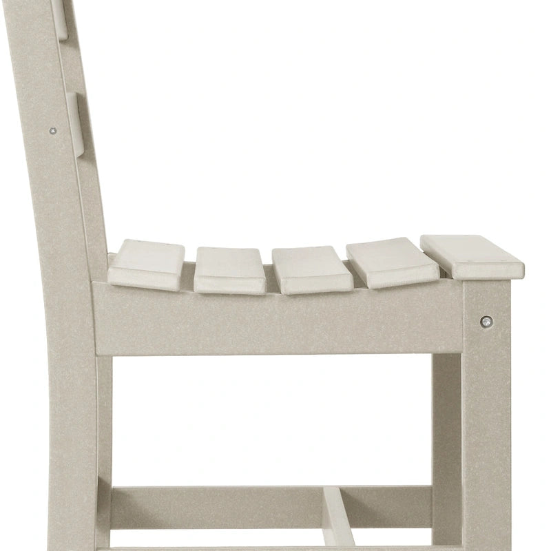 Polytrends Shoreside Outdoor Patio Armless Dining Side Chair