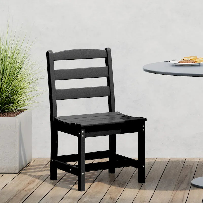 Polytrends Shoreside Outdoor Patio Armless Dining Side Chair