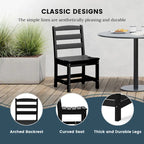 Polytrends Shoreside Outdoor Patio Armless Dining Side Chair