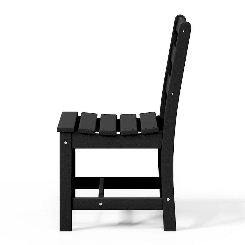 Polytrends Shoreside Outdoor Patio Armless Dining Side Chair