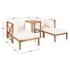 SAFAVIEH Outdoor Living Ronson 5-Piece Sectional Set - 27W x 27D x 27H