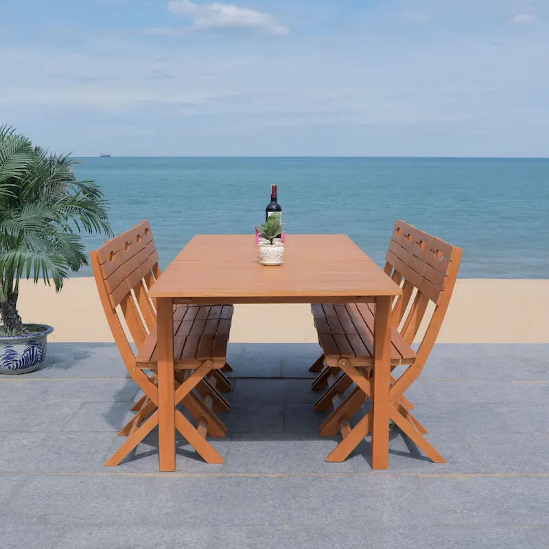 SAFAVIEH Outdoor Living Marson Dining Table - 35W x 90D x 30H