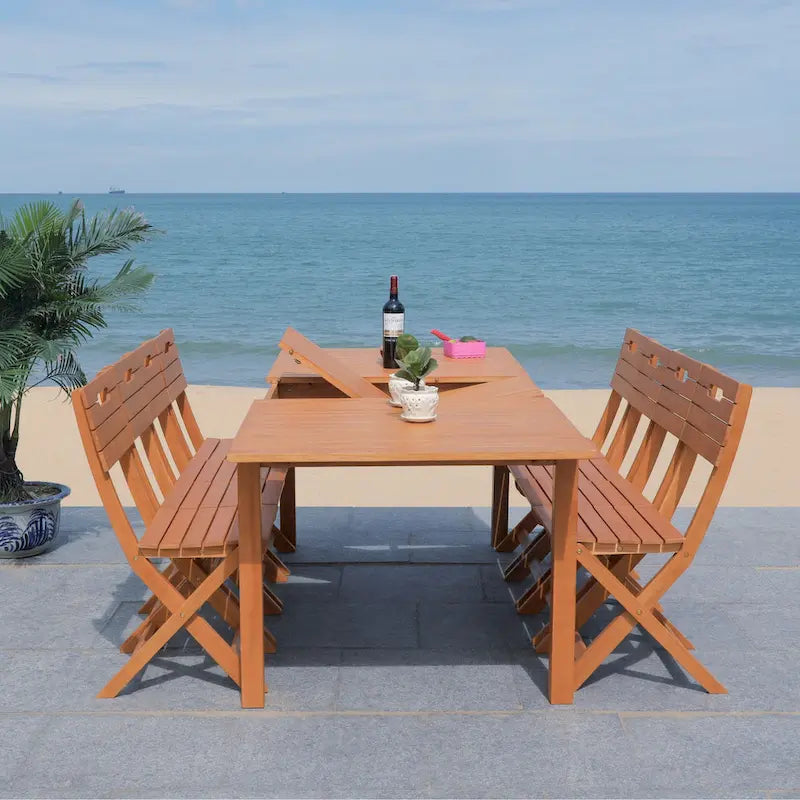 SAFAVIEH Outdoor Living Marson Dining Table - 35W x 90D x 30H