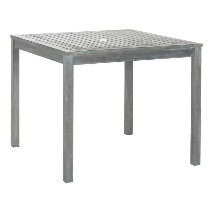 SAFAVIEH Outdoor Living Montclair Ash Grey Acacia Wood 5-piece Beige Cushion Dining Set - 35W x 35D x 30H