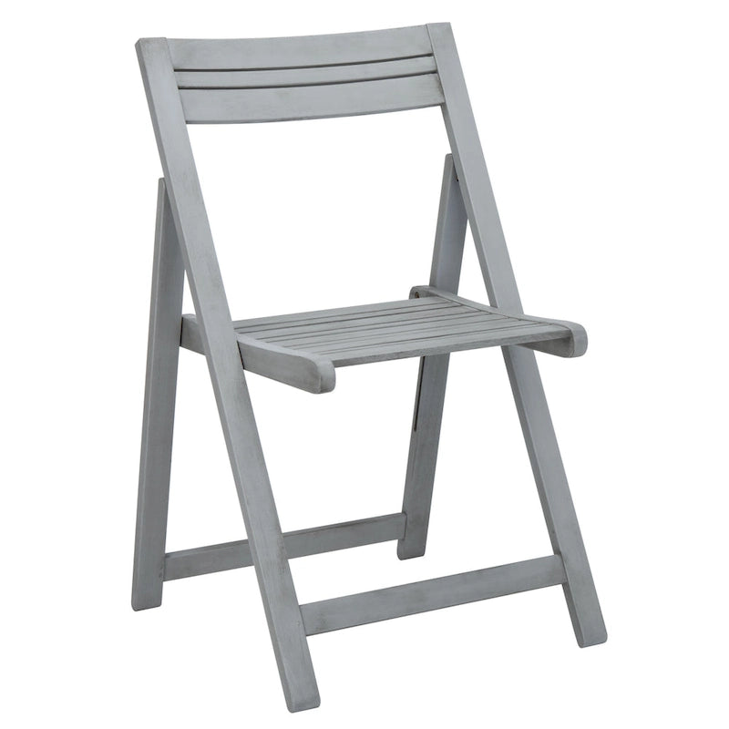 SAFAVIEH Outdoor Living Kerman Grey Wash Acacia Wood 5-piece Dining Set - 41W x 41D x 30H