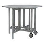 SAFAVIEH Outdoor Living Kerman Grey Wash Acacia Wood 5-piece Dining Set - 41W x 41D x 30H