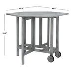 SAFAVIEH Outdoor Living Kerman Grey Wash Acacia Wood 5-piece Dining Set - 41W x 41D x 30H