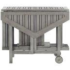 SAFAVIEH Outdoor Living Kerman Grey Wash Acacia Wood 5-piece Dining Set - 41W x 41D x 30H