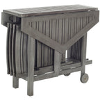 SAFAVIEH Outdoor Living Kerman Grey Wash Acacia Wood 5-piece Dining Set - 41W x 41D x 30H
