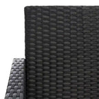 SAFAVIEH Outdoor Aboka Wicker/Steel 4-piece Patio Conversation Set - 42W x 21D x 31H
