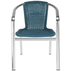 SAFAVIEH Wrangell Grey Indoor/Outdoor Stackable Chairs (Set of 2) - 22W x 23D x 28H