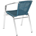 SAFAVIEH Wrangell Grey Indoor/Outdoor Stackable Chairs (Set of 2) - 22W x 23D x 28H