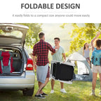 Folding Chaise Lounge, Outdoor Sun Tanning Chair, 4-Position Reclining Back, Armrests
