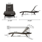 Salem Pe Wicker Chaise Lounge