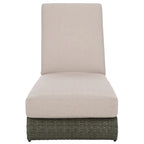 SAFAVIEH Outdoor Vale Chaise Lounge Chair with Cushion - 24W x 78D x 31H