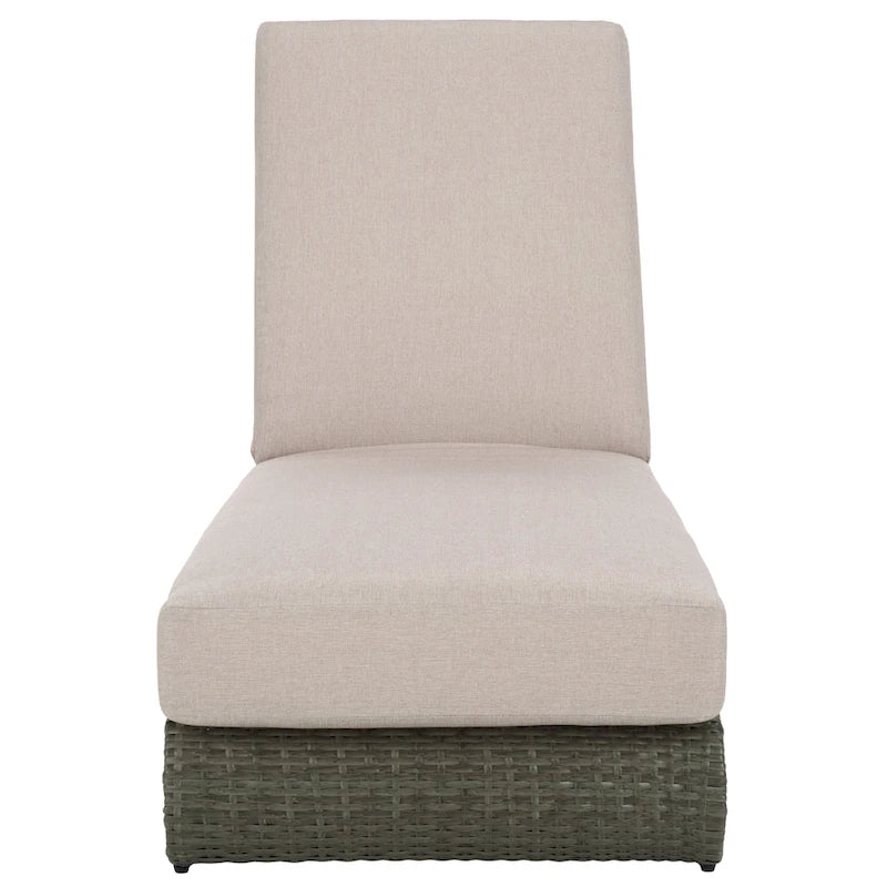 SAFAVIEH Outdoor Vale Chaise Lounge Chair with Cushion - 24W x 78D x 31H