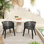 Christopher Knight Home - Milan Durable Outdoor Dining Chair Set for Stylish Gatherings