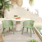 Christopher Knight Home - Milan Durable Outdoor Dining Chair Set for Stylish Gatherings