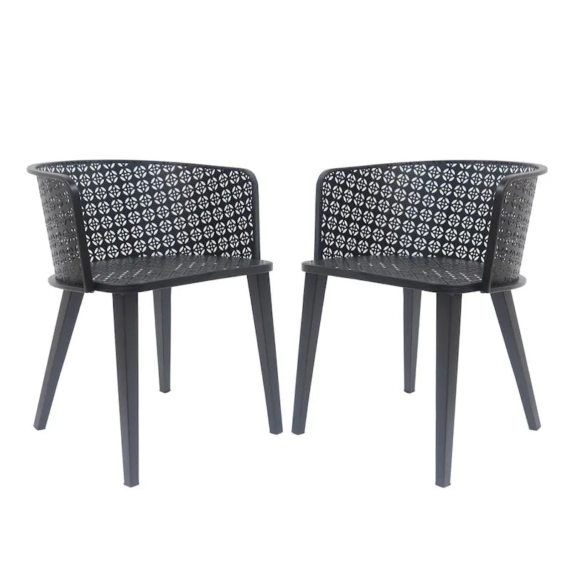 Christopher Knight Home - Milan Durable Outdoor Dining Chair Set for Stylish Gatherings