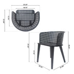 Christopher Knight Home - Milan Durable Outdoor Dining Chair Set for Stylish Gatherings