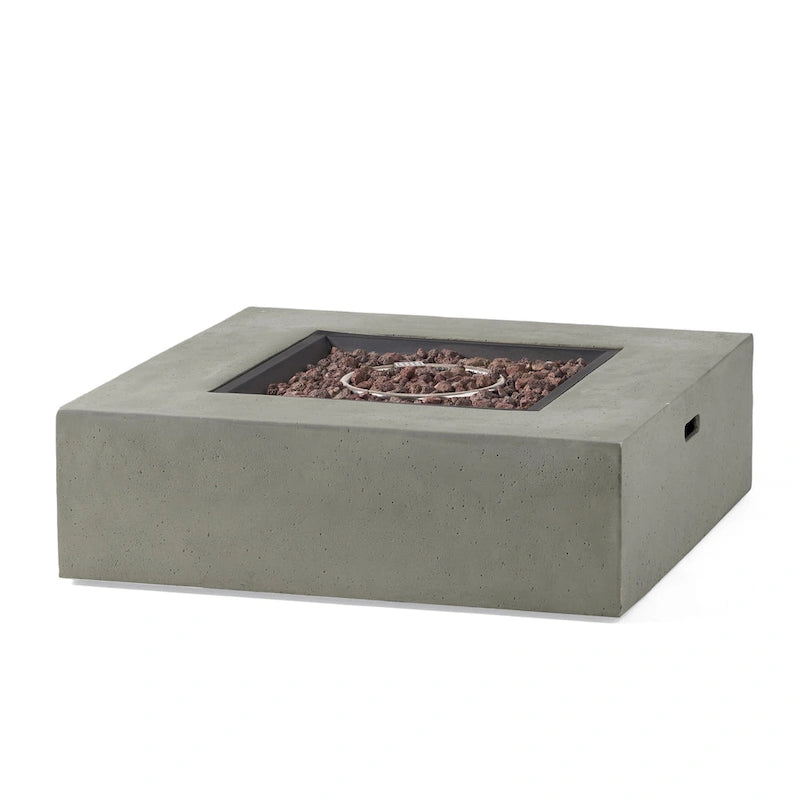 Christopher Knight Home- Mason Propane Fire Pit Table Set with Convenient Tank Holder