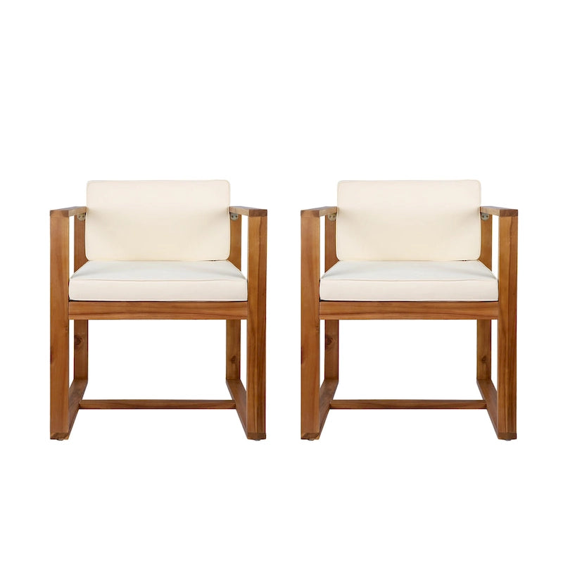 Kaysn Outdoor Acacia Wood Dining Chair (Set of 2) by Christopher Knight Home