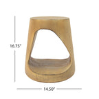 Christopher Knight Home - Emery Hollow Round Wood Grain Side Table