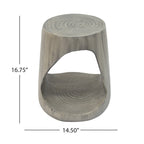 Christopher Knight Home - Emery Hollow Round Wood Grain Side Table