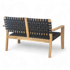 Christopher Knight Home - Hilary Acacia Wood Outdoor Loveseat with Woven Rope, 2-Seater Sofa
