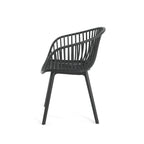 Patricia Outdoor 7-Piece Dining Sets Acacia Wood Table with Polypropylene Accent Chairs by Christopher Knight Home