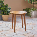 Stamford Outdoor Acacia Bistro Table with Straight Legs by Christopher Knight Home