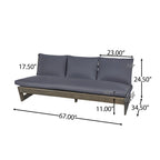 Christopher Knight Home - Sherwood 4-Piece Outdoor Patio Sofa Set