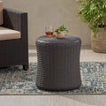 Simone Wicker Storage Side Table by GDFStudio - 19W x 19D x 21H