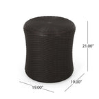 Simone Wicker Storage Side Table by GDFStudio - 19W x 19D x 21H