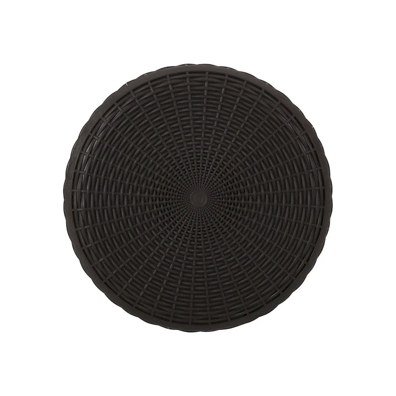 Simone Wicker Storage Side Table by GDFStudio - 19W x 19D x 21H