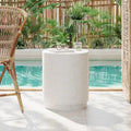 Christopher Knight Home - Ashton Durable Outdoor Side Table with Intricate Terrazzo Texture Design